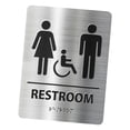 thumbnail image 3 of Letrero de baño, letrero de baño, tablero de señalización, letrero de baño , letrero de inodoro moderno para hombres y mujeres, supermercado, Estilo D, 3 of 8