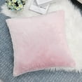 thumbnail image 3 of Home Soft Things Faux Fur Throw Pillow Cover 4 Piece Set-Pink - 20" x 20", 3 of 9