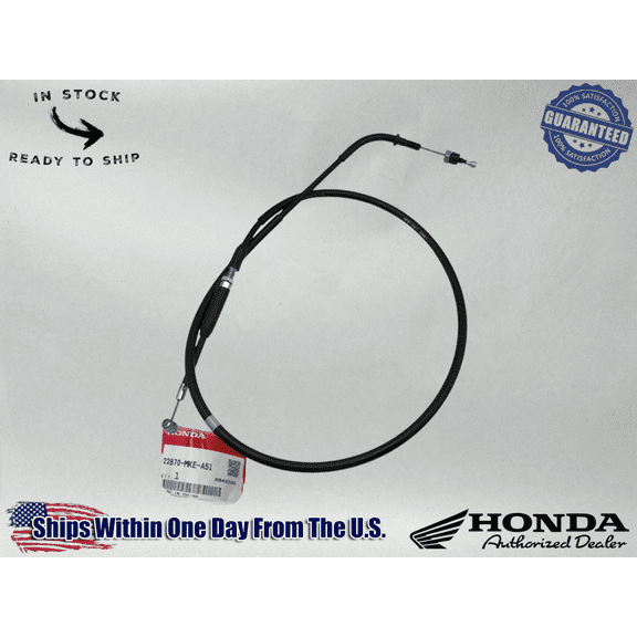 Honda Genuine OEM CLUTCH CABLE 2019-24 CRF450L CRF450X CRF450RL 22870-MKE-A51