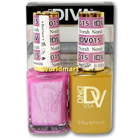 Dnd Diva Gel Nail Polish 0.5Oz Led/Uv Color Gel Duo Dv015- Norah