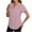 Pink Blouses, variant on Short Sleeve Tops for Women Summer Elegant Shirts V Neck Soft Ladies Blouses Fashion Solid T Shirts Top S-XL