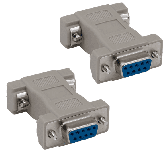 SANOXY Cables and Adapters; DB9 Female to Female Molded Gender Changer (2-Pack)