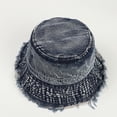 thumbnail image 5 of Denim Bucket Hats for Women Wide Brim Sun Hats for Women Jean Fishing Hats UV Protection Sun Cap Spring Summer Outdoor, 5 of 9