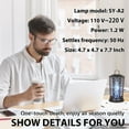thumbnail image 3 of Whiteleopard Electric Bug Zapper Indoor, 3 of 7