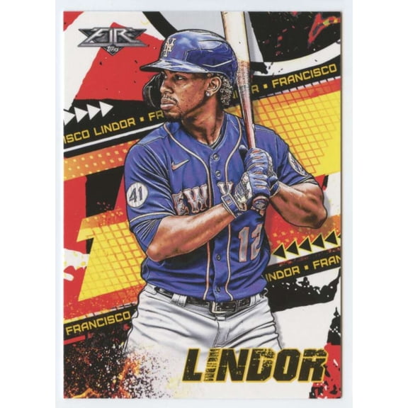 2022 TOPPS FIRE #93 FRANCISCO LINDOR NEW YORK METS