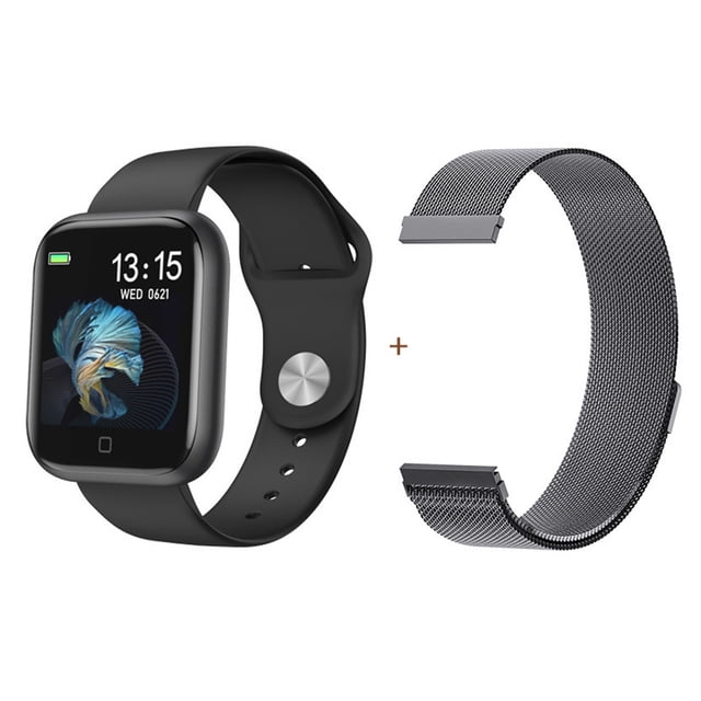 Reloj inteligente Reloj de medición de la presión arterial del ritmo cardíaco Reloj de pulsera con seguimiento de la condición del sueño deportivo, Negro Inevent EL002830-02B
