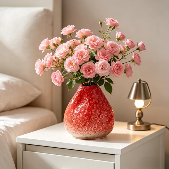 Strawberry Shaped Vase Home Table Decor Wedding Decor Housewarming Gifts Party Decorations