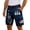 Dark Blue-1, variant on 4th of July Shorts Men Independence Day America Flag Print Patriotic Straight Leg Cargo Shorts with Pockets
