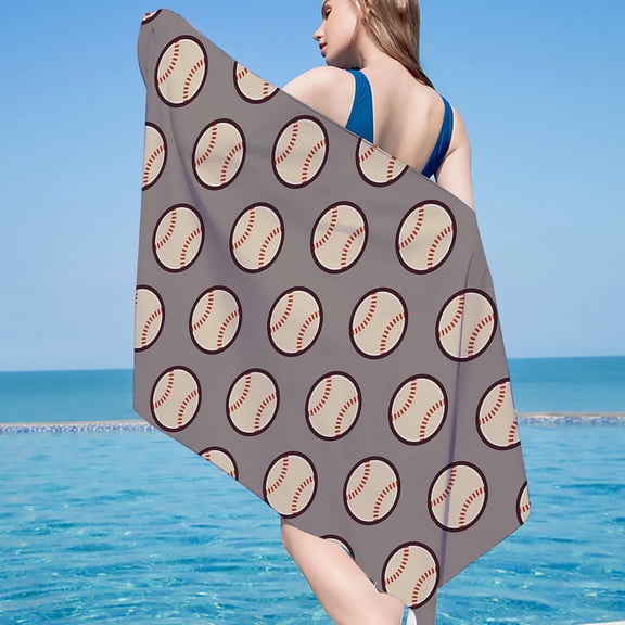 YiBai Microfiber Beach Towel Super Lightweight Colorful Bath Towel Sandproof Beach Blanket Multi-Purpose Towel For Travel Swimming Pool 30x60 Inch,D #N.1117