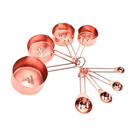 

8Pcs Stainless Steel Measuring Cups Spoons Set Measuring Cups Kit