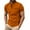 Orange, variant on FBMDBB Men's Fashion Spring And Summer Casual Short Sleeve Zipper Lapel Solid Color Short Sleeve T Shirt Top Thin Cotton Blank Tee Shirts