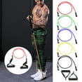 thumbnail image 2 of Tignapoo 11-Piece Resistance Band Kit with Adjustable Tension, Cushioned Handles, Ankle Straps, Door Anchor, and Portable Mesh Bag for Full-Body Workouts Anywhere, 2 of 6