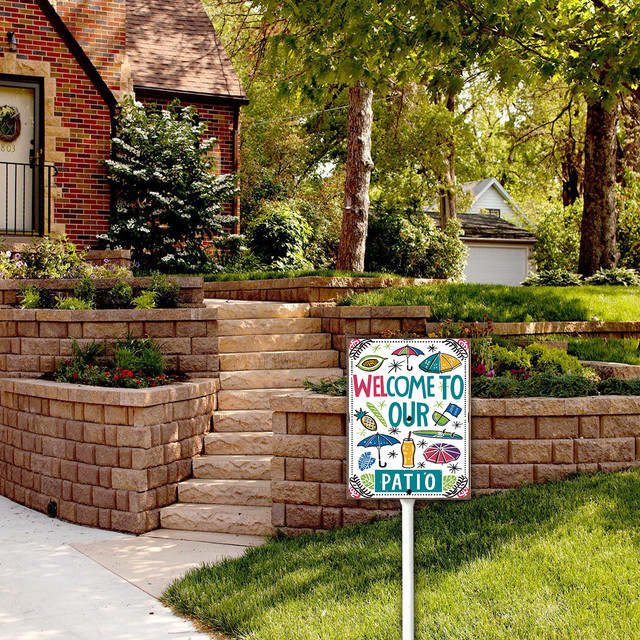 Garden Sign Garden Pathway Sign - Remain On Path Aluminum Sign USA Made ...