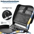 thumbnail image 4 of FORMRS Zipper Binder with Shoulder Strap 2-inch Ring 500 Sheet Capacity File Bag, Light Blue Lemon, 4 of 5