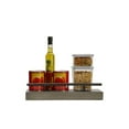 thumbnail image 6 of Melannco Set of 2 18-inch Distressed Grey with Metal Railing Shelf, 6 of 7