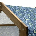 thumbnail image 4 of Paisley Pet House, Ocean Waves Like Design with Big and Small Raindrops Inspired Art, Outdoor & Indoor Portable Dog Kennel with Pillow and Cover, 5 Sizes, Blue and Green, by Ambesonne, 4 of 4