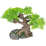 Komodo Bonsai Tree, Artificial Green Aquarium Decor Plant