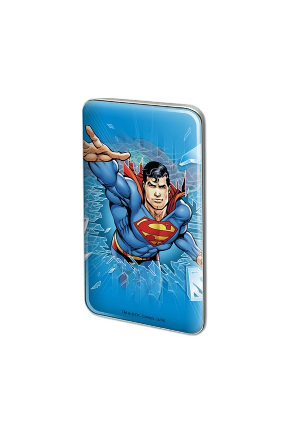 Superman Breaking the Ice Metal Rectangle Lapel Hat Pin Tie Tack Pinback