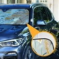 thumbnail image 3 of ALAZA Dandelion Floral Windshield Sun Shade Car Foldable Sun Visor Block UV Rays Protector 53"x23.5", 3 of 8