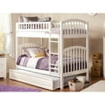 thumbnail image 2 of Richland Bunk Bed Twin over Twin with Twin Size Raised Panel Trundle Bed in White, 2 of 5