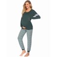 thumbnail image 5 of Ekouaer Maternity Pajama Set Nursing Pjs Women Breastfeeding Pregnancy Postpartum Clothes Long Sleeve Top & Pant with Pockets, 5 of 6