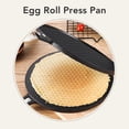 thumbnail image 3 of Waffle Cone Maker, Ice Cream Cone Maker Egg Roll Press Pan, Stick Proof Aluminum Stove Top Tortilla Press with Handle, 6.8 Inch Diameter for Kitchen, 3 of 7