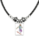 thumbnail image 1 of el deporte del esquí esquís estilo de dibujos animados ilustración collar a mano colgante de cuerda de cuero Unbranded M, 1 of 3