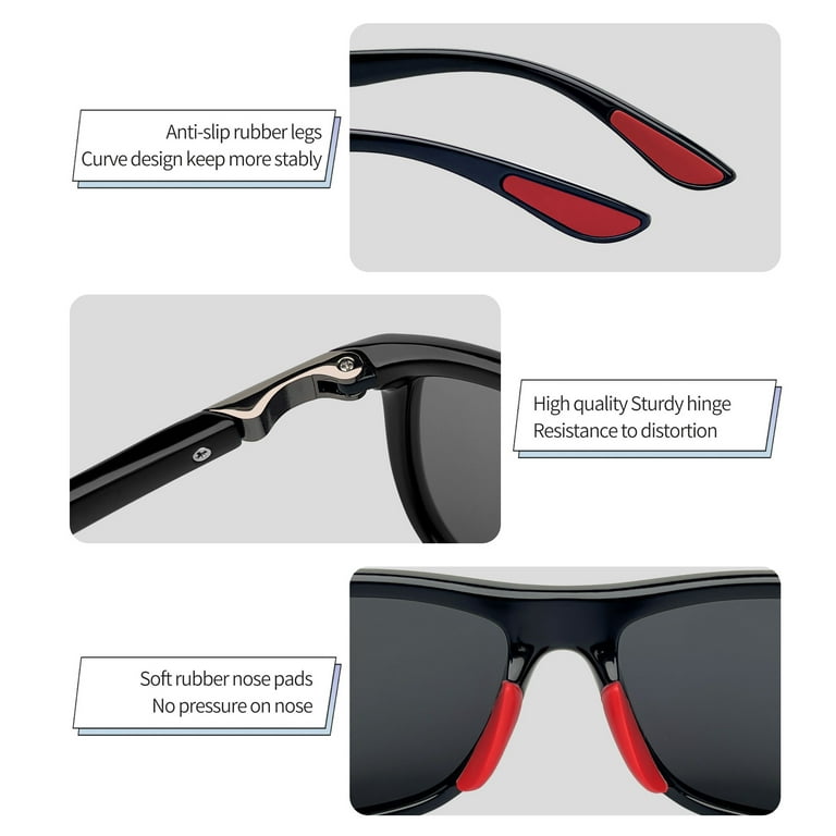 Joopin Polarized Wrap Around Sport Sunglasses for Men Women Youth Baseball  Golf Sun Glasses UV Blocking