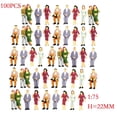 thumbnail image 4 of 100x 1:75 a 1: 200 tren de vía pintadas minis miniaturas modelo de calle Zulema Pesas pintadas figuras juguetes, 4 of 8