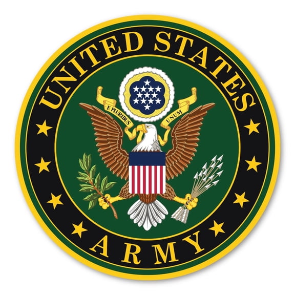 Army Seal Vinyl Car Sticker 1-Count by Magnet America