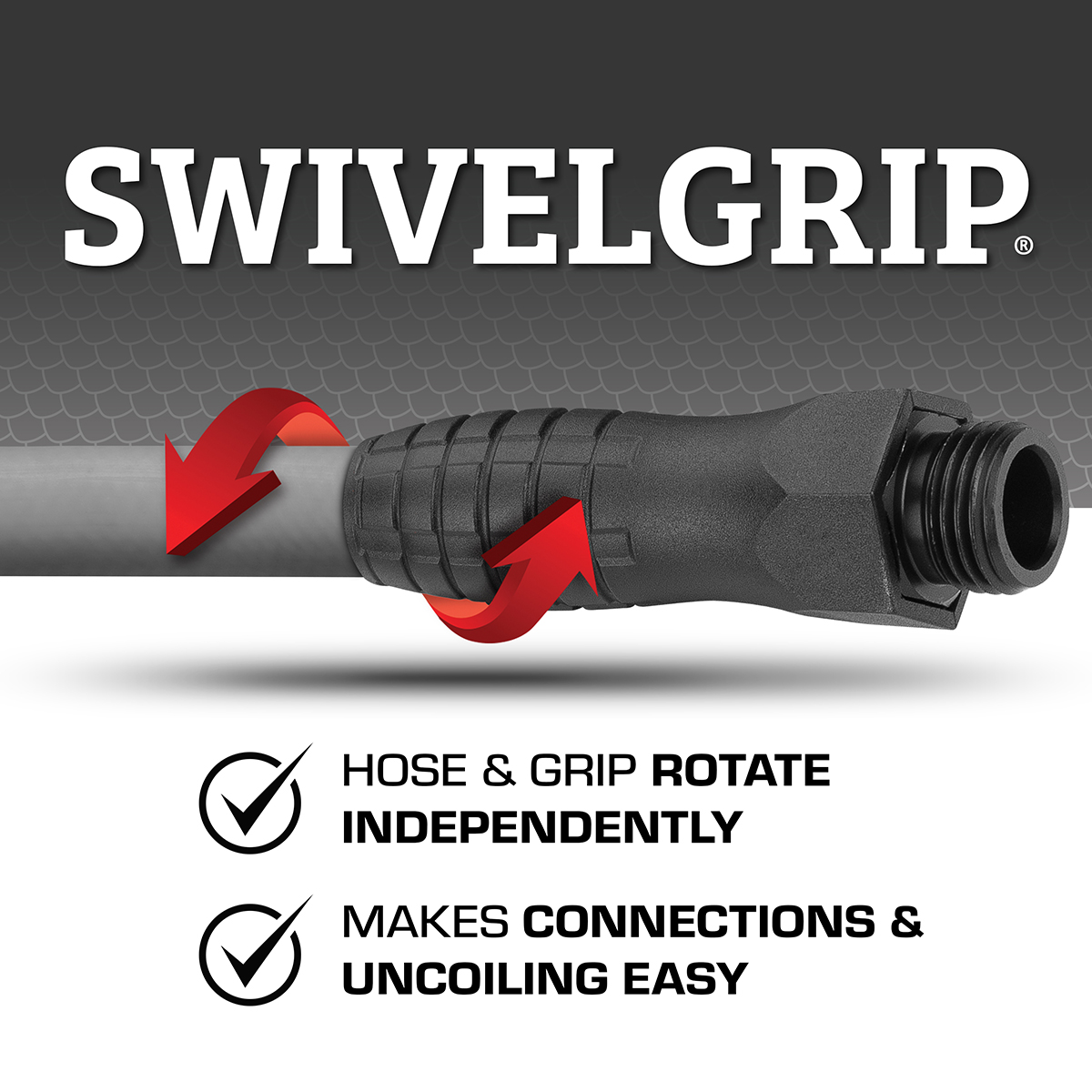 Flexzilla Colors 50-Ft Garden Hose with SwivelGrip, Slate Grey photo 3