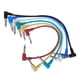 thumbnail image 1 of Cables ANGLED PLUG perfecl Paquete de 6 Cables de 1/4 'para El Pedal de Guitarra Codificados Por Color, 1 of 8