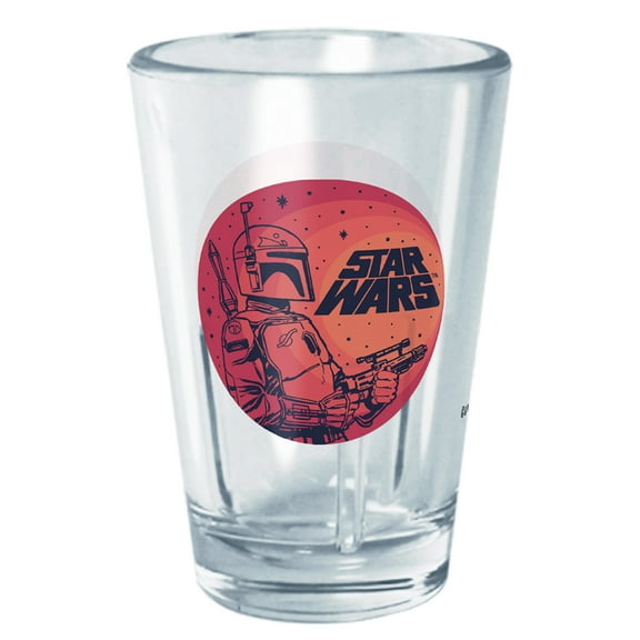Star Wars Outline Boba Fett  Tritan Shot Glass Clear 2 oz.