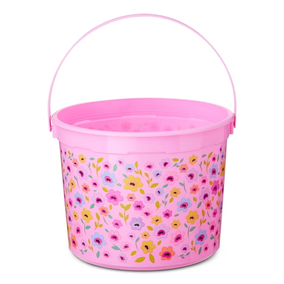 5-Quart Plastic Easter Bucket, Floral