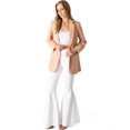 thumbnail image 4 of Love Tree Women's Juniors Classic Office Workwear Boyfriend Blazer (L, Peach), 4 of 4