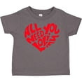 thumbnail image 3 of Inktastic All You Need is Love Red Heart Shape Boys or Girls Toddler T-Shirt, 3 of 5