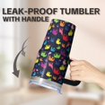 thumbnail image 5 of 20oz elephant Stainless Steel Tumbler with Handle and Straw Insulated Travel Coffee Mug Water Bottle with Lid and Straw BPA Free Material Safe for Daily Consumption Gift for Women Men, 5 of 6