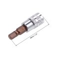 thumbnail image 2 of Uxcell 1/4" Drive x 5mm Zócalo de Broca Hexagonal Métrico Estándar, Paquete de 3 de Acero S2 y Cr-V, 2 of 5