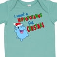 thumbnail image 4 of Inktastic I Want a Hippopotamus for Christmas Cute Stuffed Hippo Boys or Girls Baby Bodysuit, 4 of 5