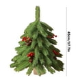 thumbnail image 2 of Mini Christmas Trees With Flocked Needles Berries Decoration Decorated Trees Kitchen Tabletop Artificial, 2 of 5