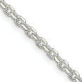 thumbnail image 1 of Sterling Silver 2.75mm Diamond-Cut Forzantina Cable Chain (26 X 2.75) Made In Italy qpe15-26, 1 of 5
