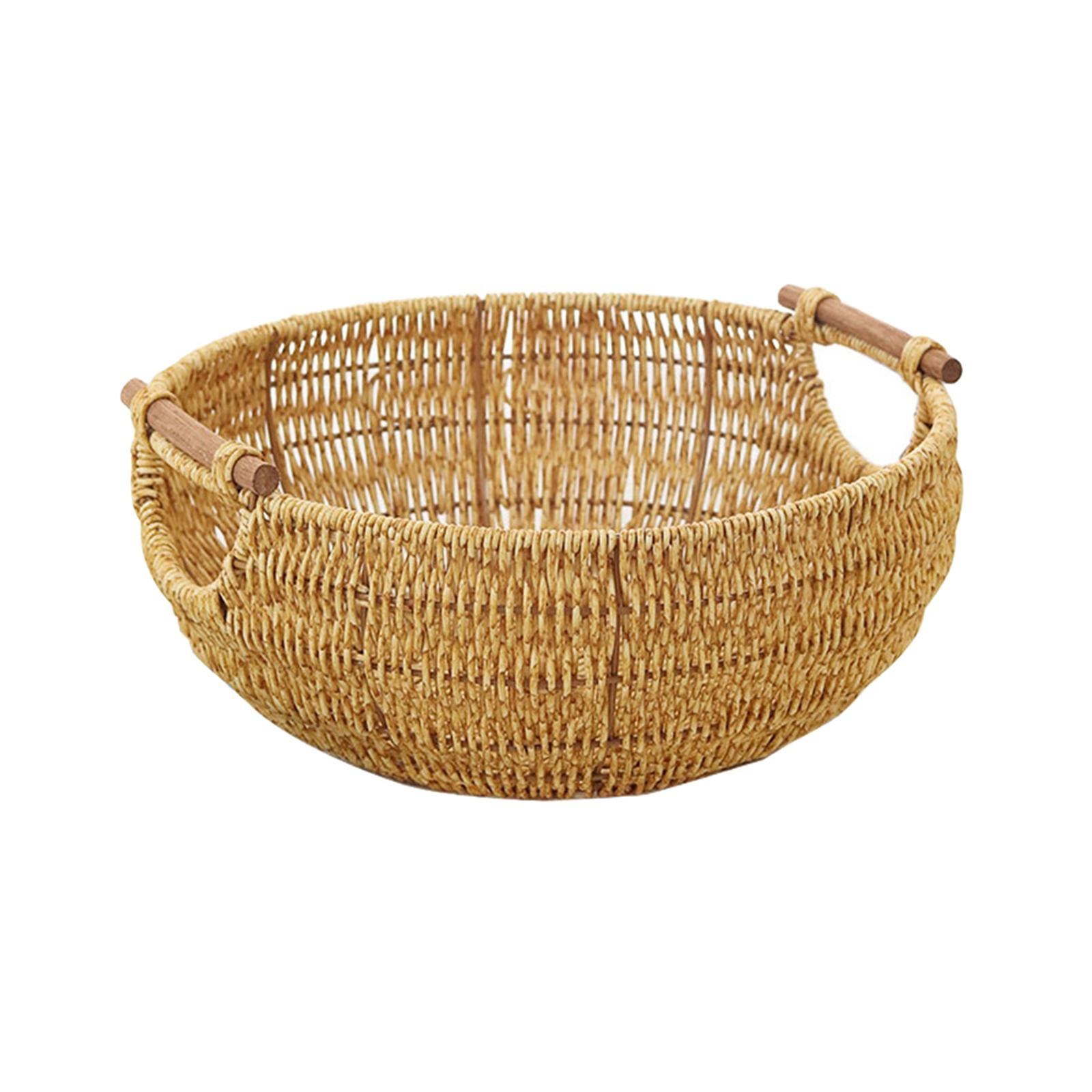Bac de Rangement Décoratif Tissé, Panier de Rangement de Bureau, Organisateur de Bric-à-Brac