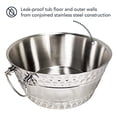 thumbnail image 2 of BREKX Stainless-Steel Beverage Tub, Insulated Bolt Drink Tub - 14" Top Diameter x 6.75"h, 2 of 3