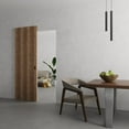 thumbnail image 2 of Hidden Barn | Planum 0010 Walnut | Sturdy Finished Flush Modern Doors | Magic Concealed Sliding Set 18" x 96", 2 of 5