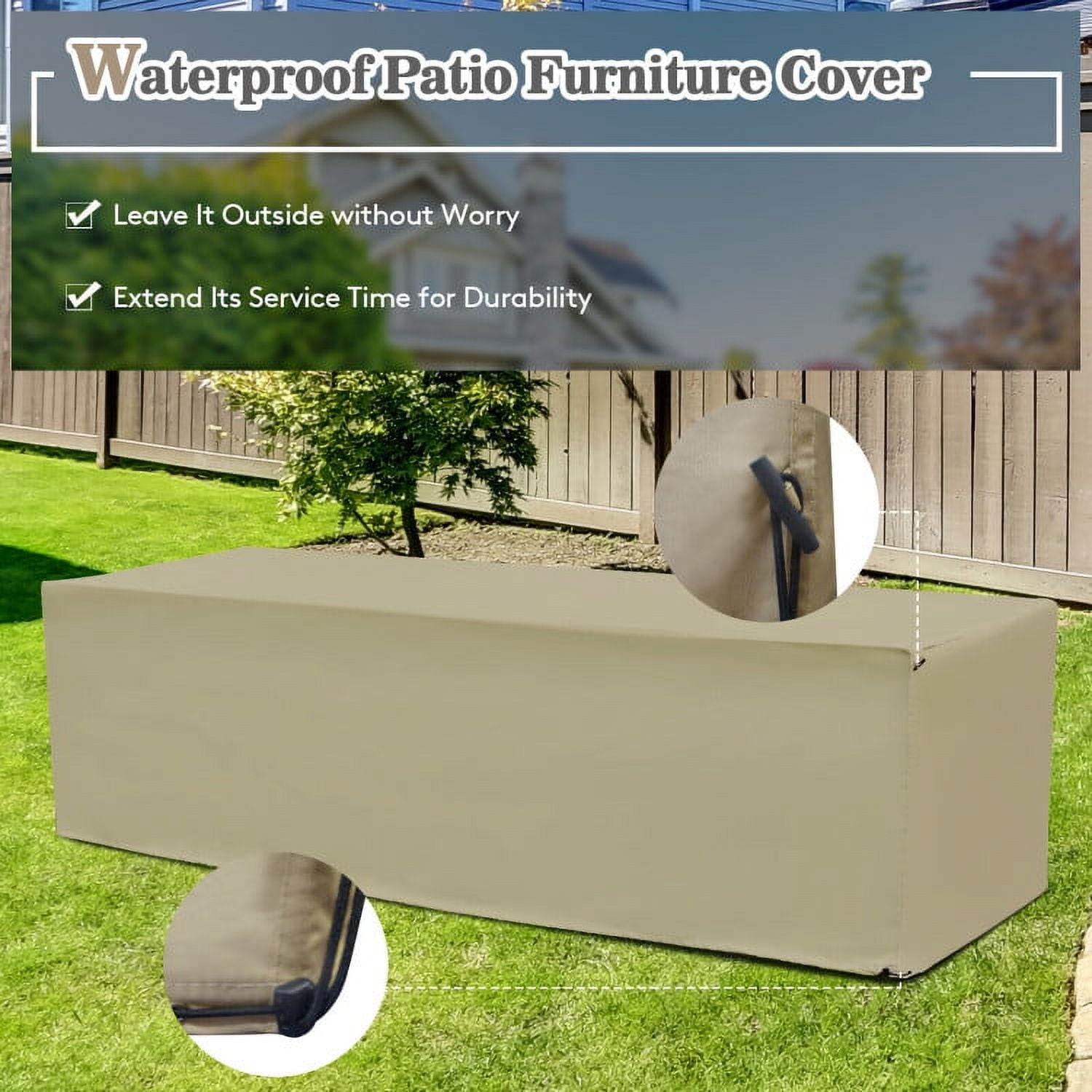 Aimee Lii 8 Pieces Patio Space-Saving Rattan Furniture Set with Storage Box and Waterproof Cover, Outdoor Patio Set, White Aimee Lii 8 Pieces Patio Space-Saving Rattan Furniture Set with Storage Box and Waterproof Cover, Outdoor Patio Set, White