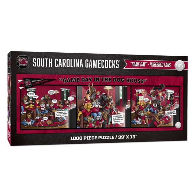 Youthefan Ncaa South Carolina Gamecocks Día del juego en la casa del perro Rompecabezas de 1000 piezas