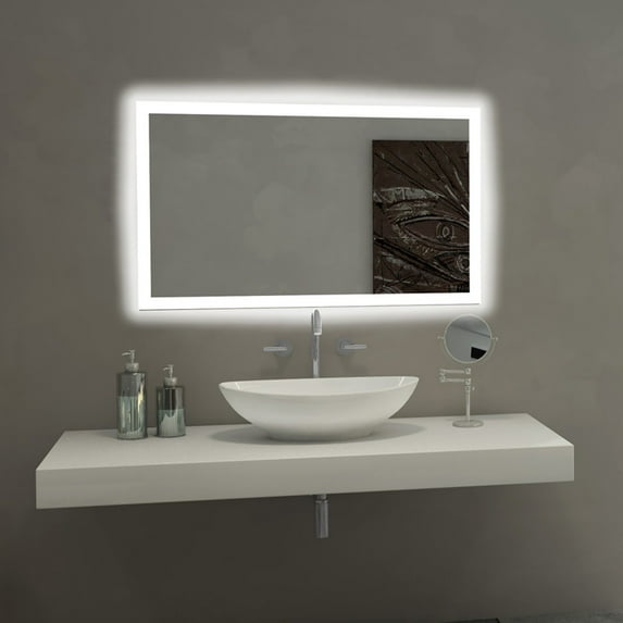 Paris Mirror Rectangle Bathroom Mirror with LED Backlights