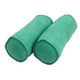thumbnail image 1 of Blazing Needles Microsuede Bolster Pillows with Cording and Inserts - Set of 2, 1 of 2