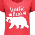 thumbnail image 4 of Inktastic Auntie Bear in White Women's Plus Size T-Shirt, 4 of 5