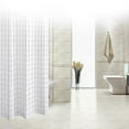 thumbnail image 4 of Clearance Bath Grid Shower Curtain Liner For Bathroom Fabric Shower Curtain Set With And Hooks Machine Washable Easy Clear Easy Care Shower Curtain Rod, 4 of 9